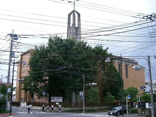 新島学園中学校の校舎の写真
