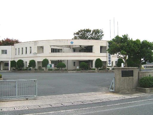 米子北斗中学校の校舎の写真